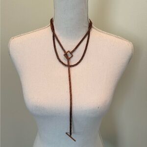 Vintage Fendi brass necklace